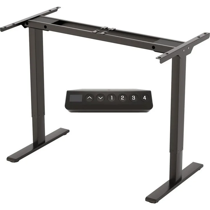 FLEXISPOT Schreibtisch Elektrisch höhenverstellbares Tischgestell (Dual-Motor & 2-Fach-Teleskop, ohne Tischplatte), Einfache Bedienung, Anti-Kollisionssystem, Max. Load: 100KG