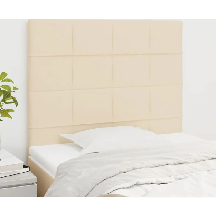 vidaXL Kopfteil Creme 90x5x118/128 cm Stoff (Art-Nr 3116319) – Bild 2