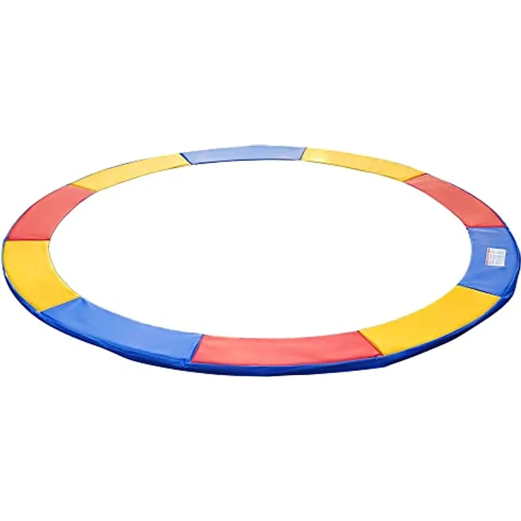 HOMCOM Trampolin Randabdeckung Ø244 cm, bunte EPE-Polsterung mit haltbarem PVC-Überzug, sicher und wetterbeständig