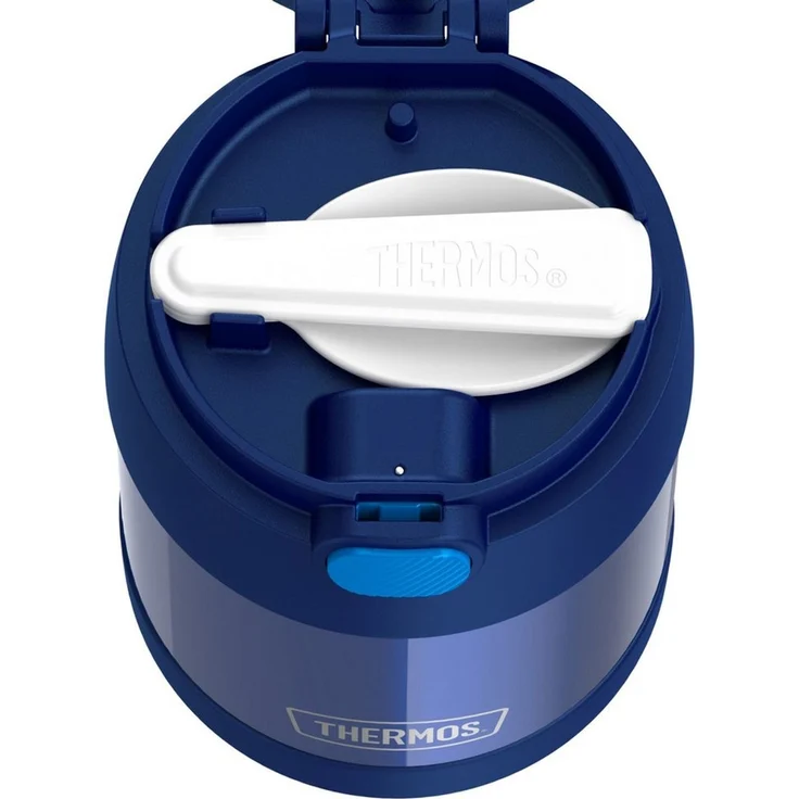 RMOVR THERMOS kids FUNTAINER FOOD JAR 0,30l, navy, Thermobehälter für Essen mit Löffel für Kinder, 5 h heiß / 7 h kalt, absolut dicht für Suppe, Müsli, Pause – Bild 3