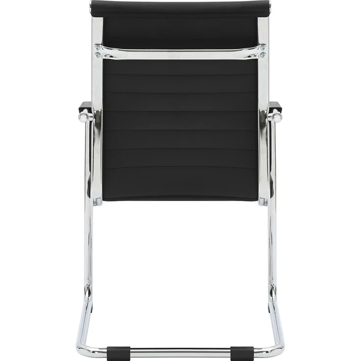 CLP Konferenzstuhl Hakon Freischwinger mit Gestell verchromt,schwarz – Bild 6