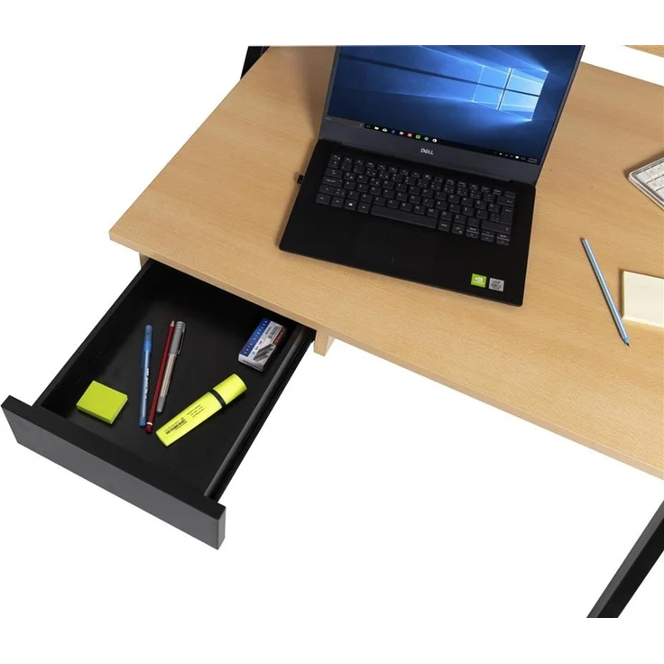 Homeoffice Schreibtisch X-Home Buche Dekor – Bild 8