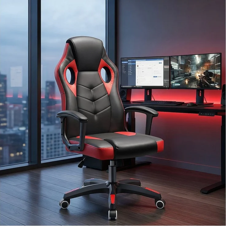 oyajia Gaming-Stuhl Bürostuhl Ergonomischer Gaming Sessel, Schreibtischstuhl – Bild 1