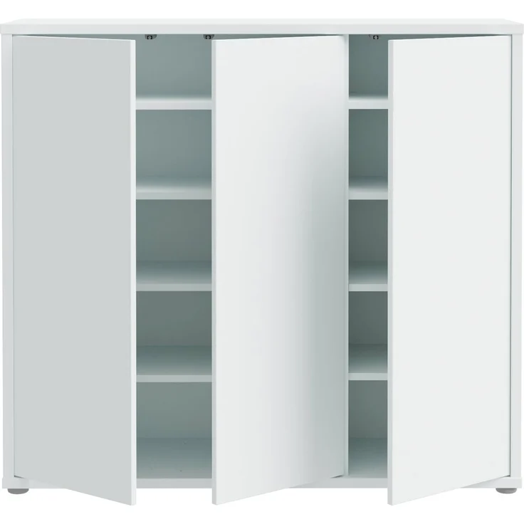 Schuhkommode >ALICE SPRINGS< 8 Böden, push to open, in Secret grey - 109,2x99,1x34,9cm (BxHxT) – Bild 3