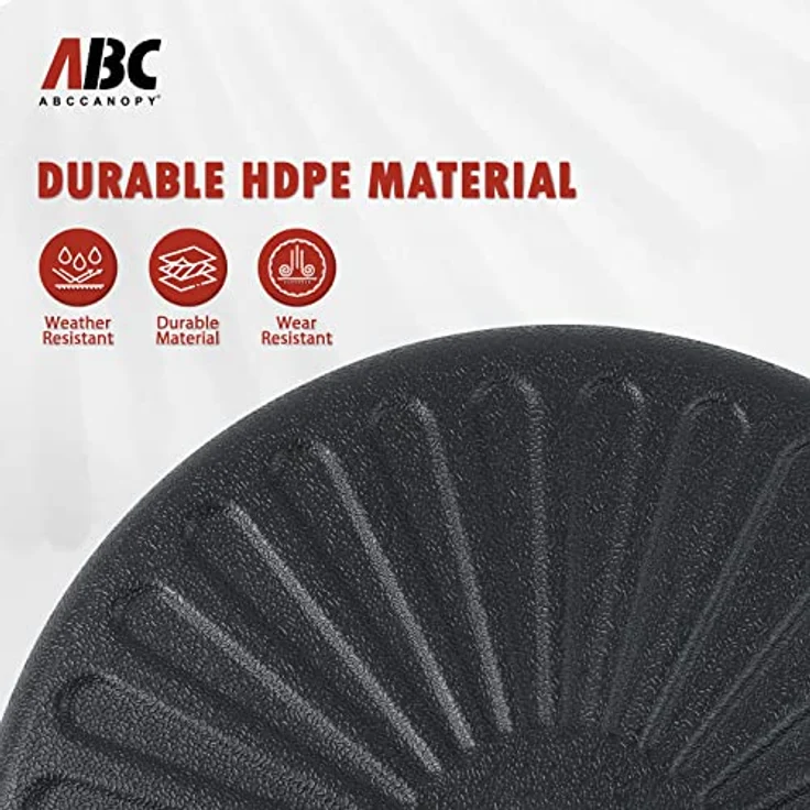 ABCCANOPY 22 kg Schirmständer, wassergefüllt, für Markt, Terrasse, Outdoor, robuster Schirmhalter (schwarz) – Bild 4