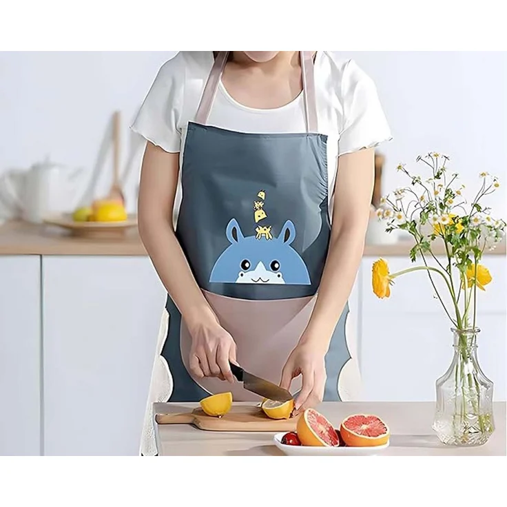Agger Kochschürze Verstellbar, wasserabweisend, mit Taschen – Unisex Design für Küche – Bild 3