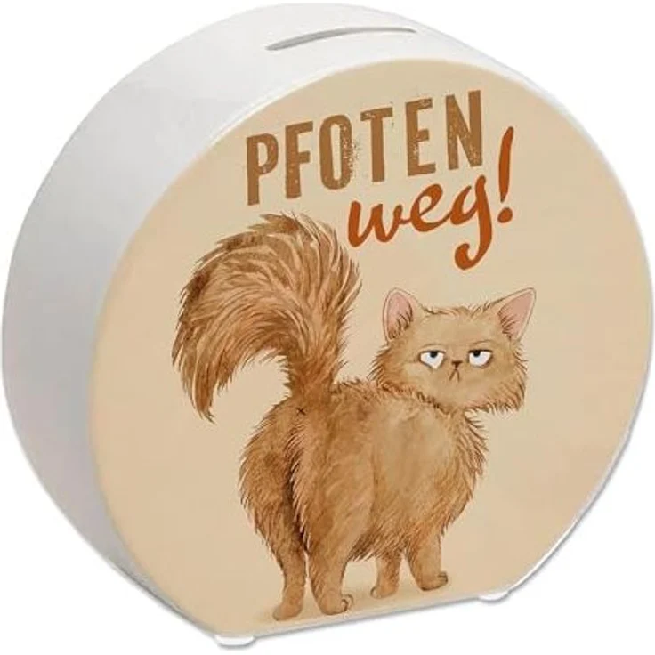 speecheese Spardose Katze Spardose mit Spruch Pfoten weg – Bild 1