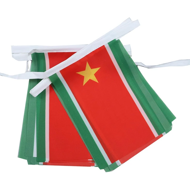 AZ FLAG Wimpelkette Guadeloupe Unabhängig 6 m 20 Flaggen Leichtes Polyester