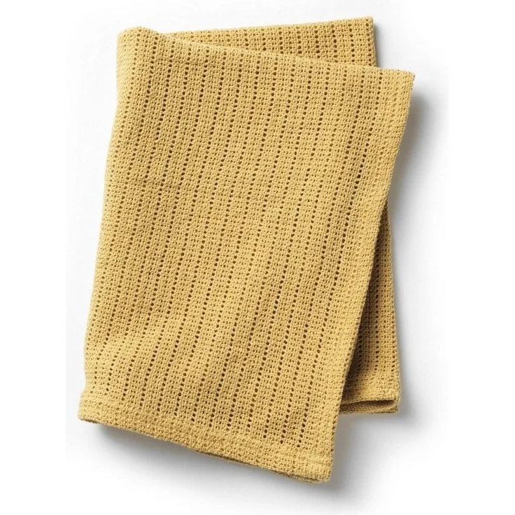 Babydecke Strickdecke - Gold, Elodie – Bild 1