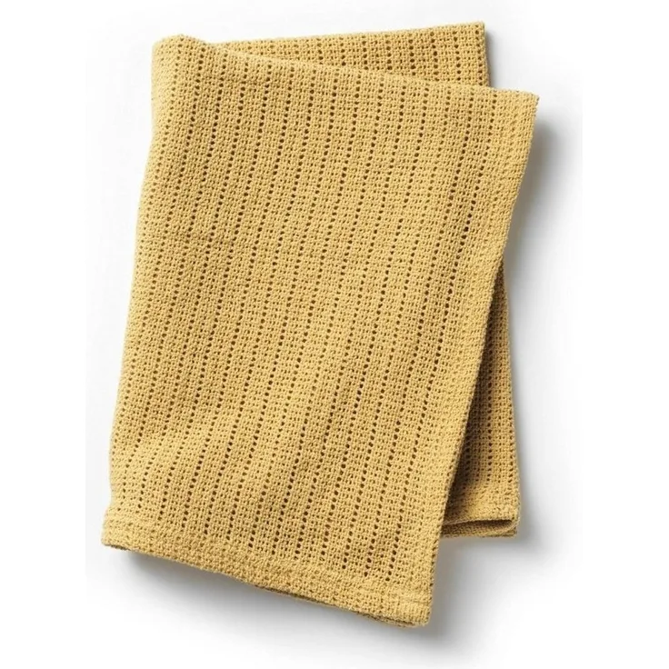Babydecke Strickdecke - Gold, Elodie