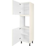 nobilia® Herdumbauschrank "Touch", Ausrichtung wählbar, mit zwei zusätzlichen Türen, vormontiert, Breite/Höhe: 60/167,8 cm