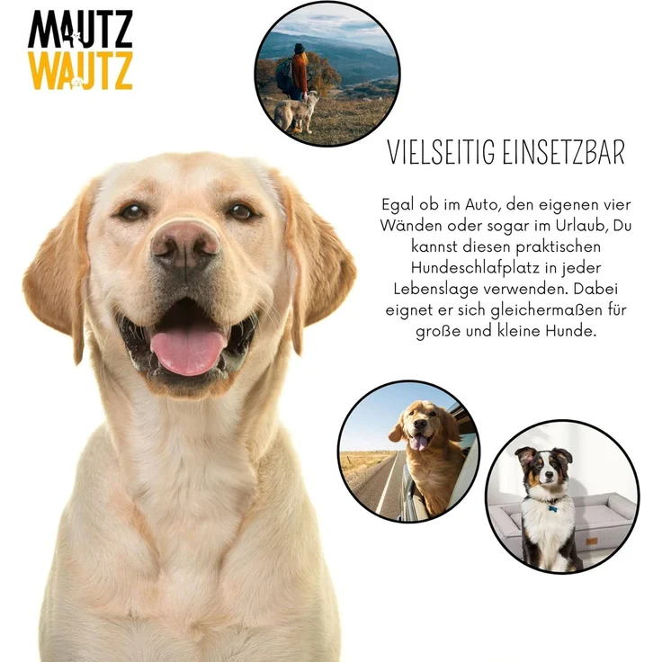 Hundebett "BOXBED" XL 105x80x19 cm Anthrazit"" – Bild 6