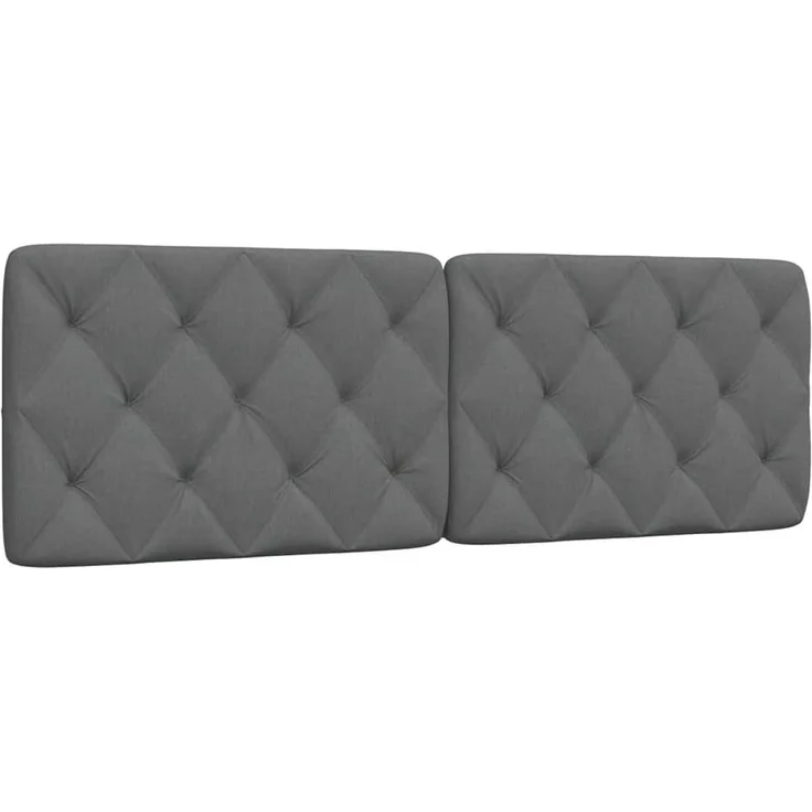 vidaXL Kopfteil Kopfteil-Kissen Dunkelgrau 160 cm Stoff, (1 St)