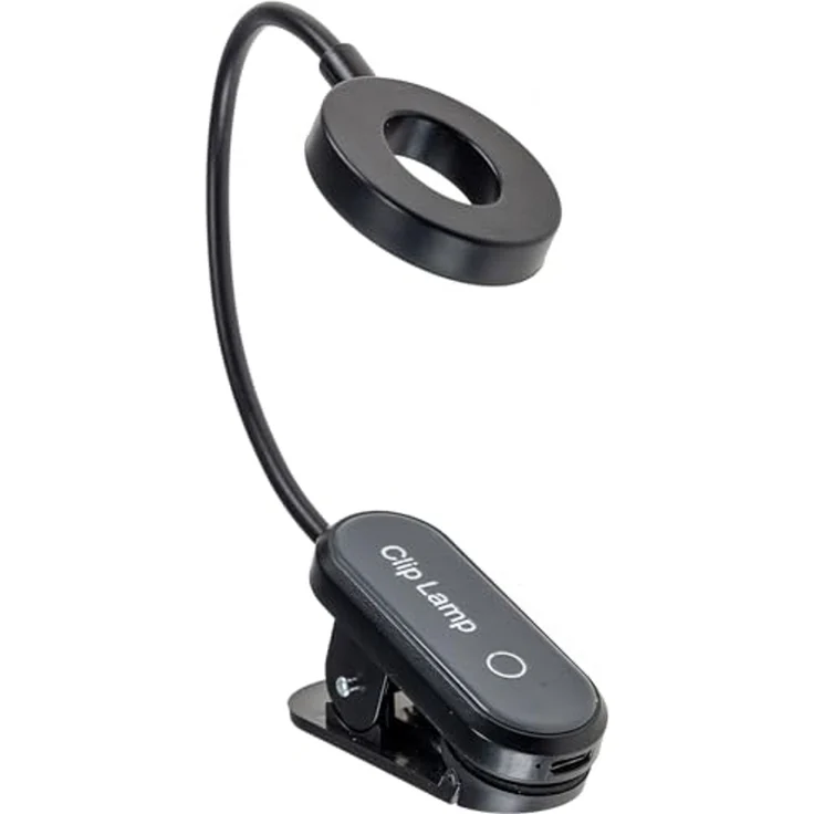 LED Akku-Leseleuchte / Klemmleuchte 18cm Schwanenhals, dimmbar, 25lm – Bild 2