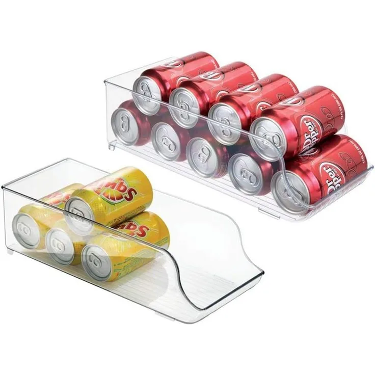 mDesign Dosenhalter Organizer Aufbewahrung 2er-Set Kunststoff Transparent