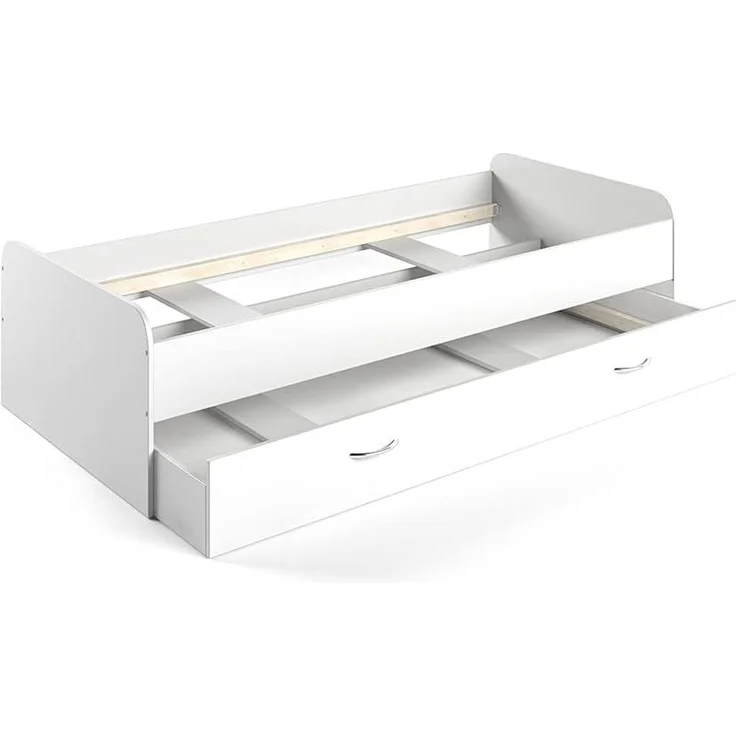 Ausziehbett Enzo Weiß 90x200 cm Vitalispa – Bild 1