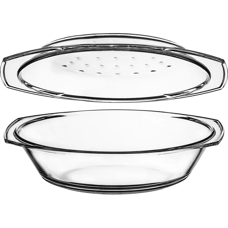 KADAX 2,9 l ovale Glas-Backform mit Deckel – Bild 8
