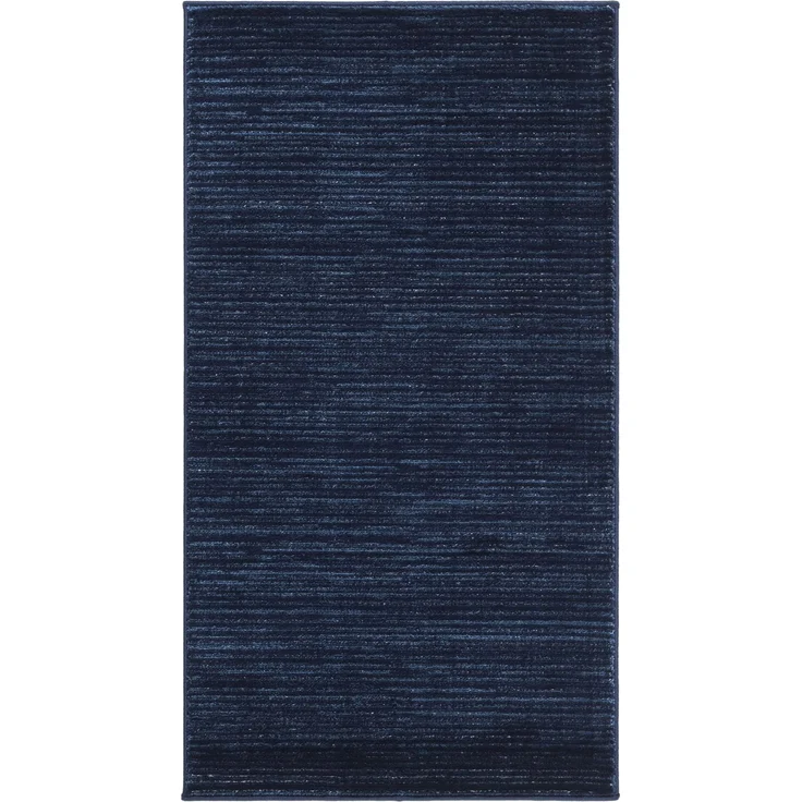SAFAVIEH Modern Teppich für Wohnzimmer, Esszimmer, Schlafzimmer - Vision Collection, Kurzer Flor, Marine, 80x180 cm