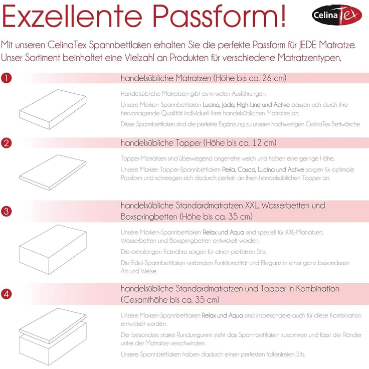 CelinaTex Jersey Spannbettlaken Lucina 140x200-160x200 cm grün 100% Baumwolle gekämmt bis 26cm Matratzenhöhe Spannbettbezug, Leintuch, Bettlaken, elastisch, Strech, Oeko-Tex – Bild 9