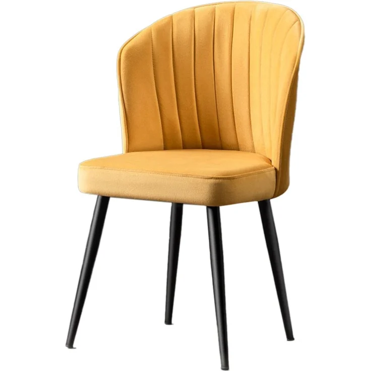 Skye Decor 'Rubi - Yellow' Stuhlset (4-teilig), Gelb / Schwarz, 52 x 85 x 42 cm – Bild 4