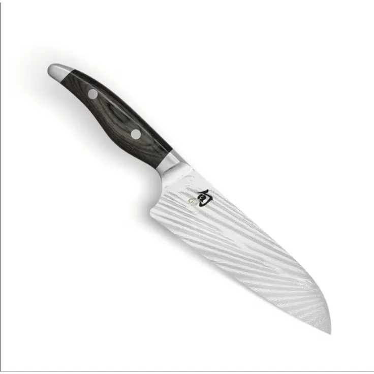 Kai Messer Shun Nagare Kochmesser, Küchenmesser, Damastmesser, Messer, 20 cm, Damaszener Stahl, NDC-0706