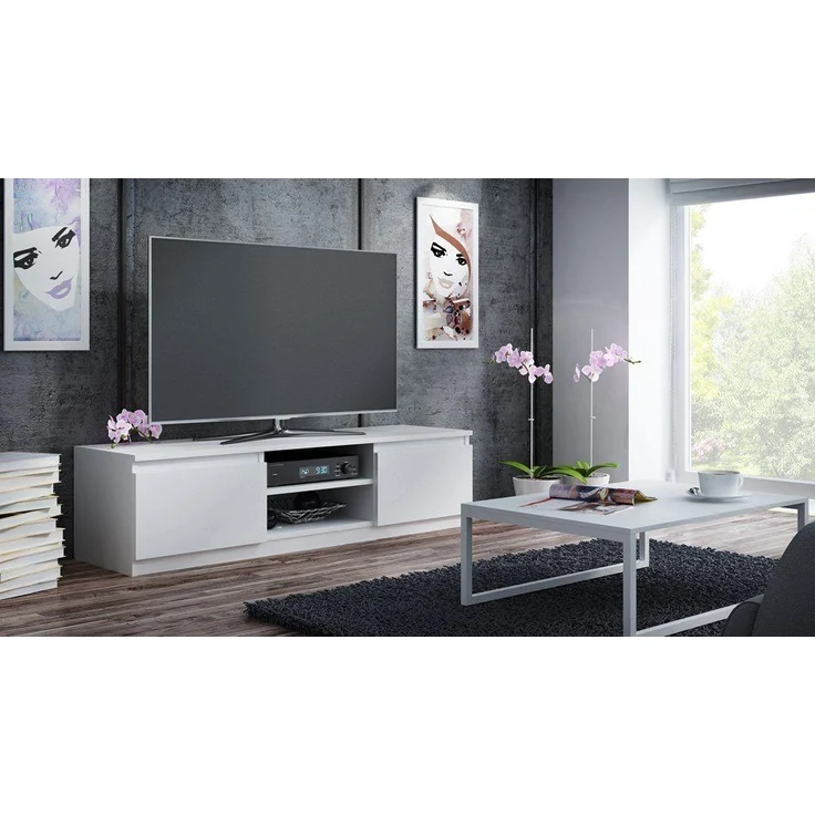 TOPESHOP LOWBOARD RTV120 Laminierte Spanplatte BIEL 120 cm (H 36 x T 40 x B 120 cm) – Bild 2