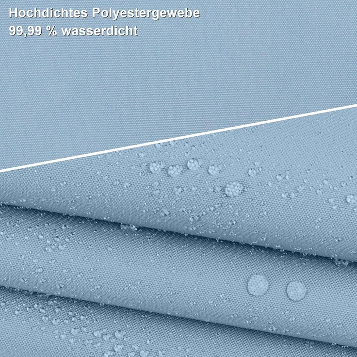 AXT SHADE Sonnensegel Wasserdicht Dreieckig 3 x 3 x 3 m Wetterschutz Sonnenschutz PES Polyester mit UV Schutz für Terrasse Balkon Garten-Graublau – Bild 3