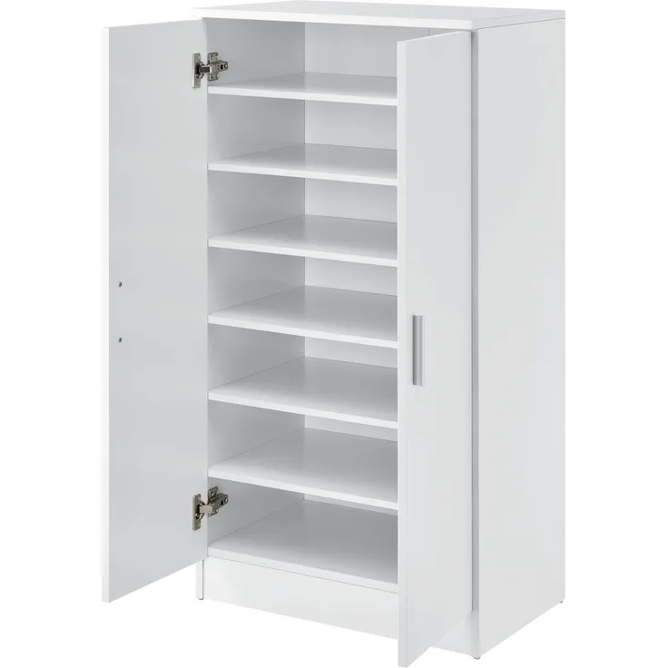 en. casa Schuhschrank 108 x 55 x 35 cm Weiß