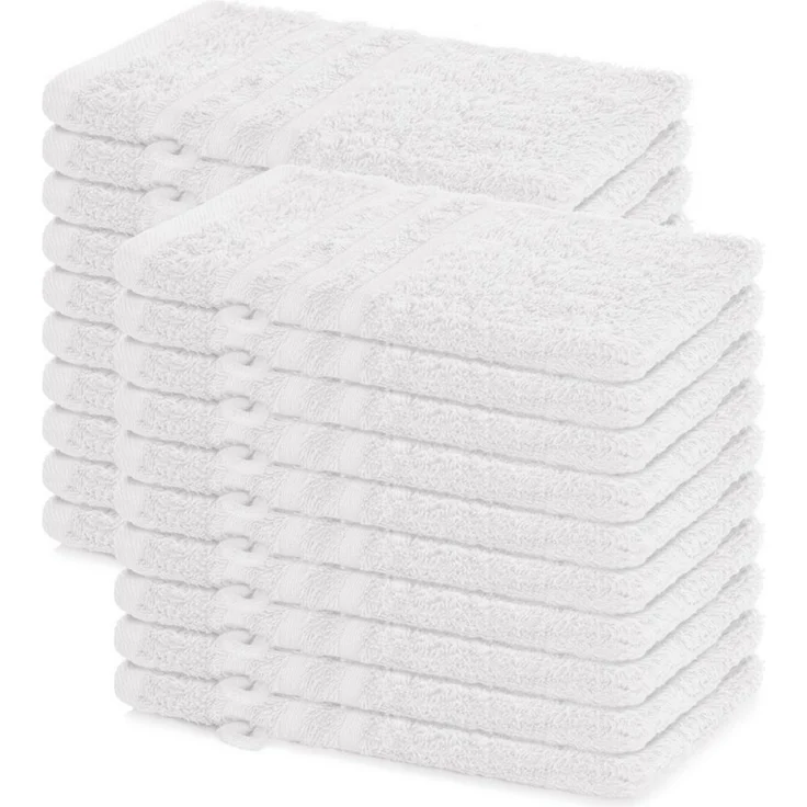 Lavea Waschhandschuh 20er Set Waschhandschuhe, 15 x 21 cm, Elena-Frottierserie, Waschlappen, (20-St), 500 g/m² Frottier, weich & saugstark, pflegeleicht – Bild 1