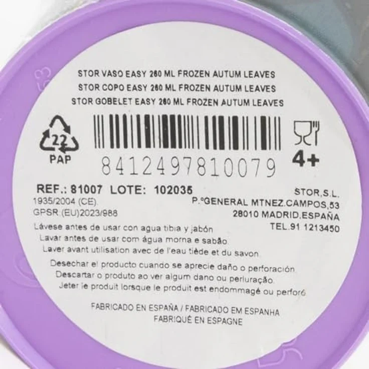 Storline Kinderbecher Disney Frozen 260 ml Trinkbecher für Kita & Frühstück, Plastik – Bild 3