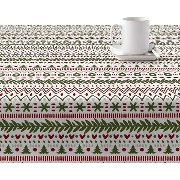 BELUM | Weihnachtstischdecke | Anti-Fleck-Tischdecke | Rechteckig Harz | Tischdecke (laminiert) | Tischdecke | Tischdecke | Heimtisch (300 x 140 cm) – Bild 2