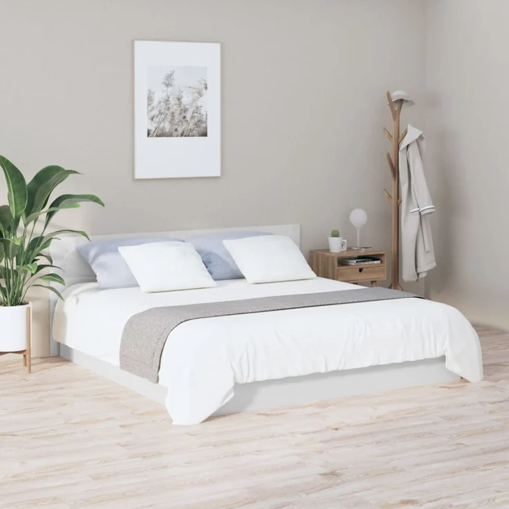 vidaXL Kopfteil Hochglanz-Weiß 200x1,5x80 cm Holzwerkstoff – Bild 3