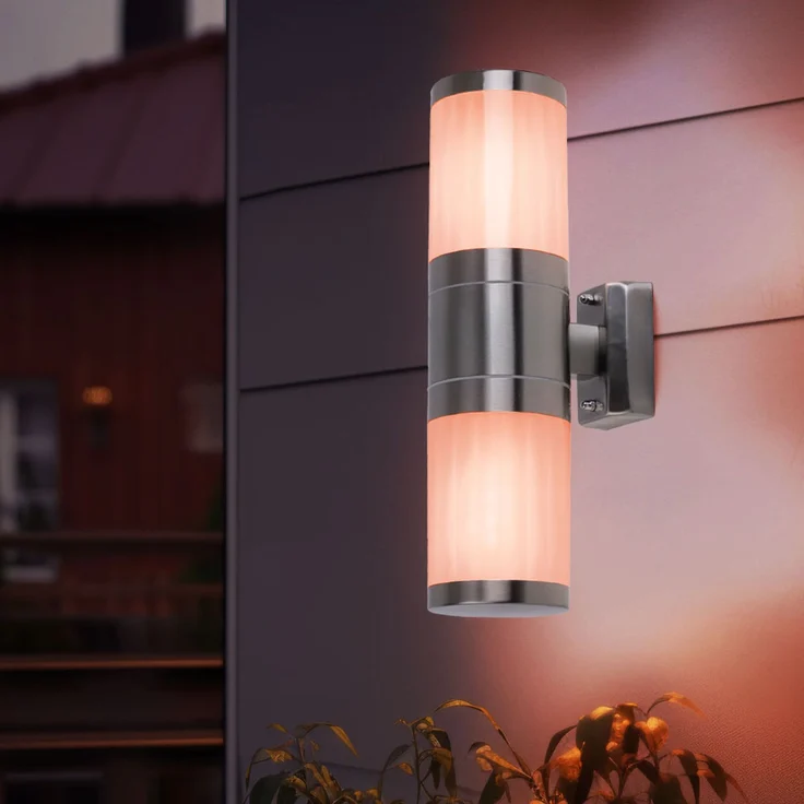 RGB LED Wandleuchte, Edelstahl, App- und Sprachsteuerung – Bild 5
