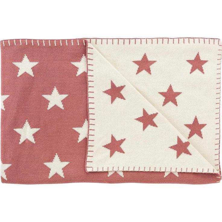 Schardt Baby Kuscheldecke Babydecke Big Star 95x120 cm sunset red