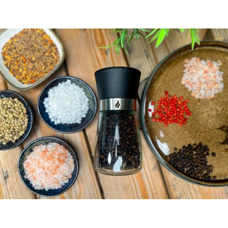 Grillfürst Gewürzmühle 3er Set - für Salz, Pfeffer, Gewürze und Gewürzmischungen – Bild 3
