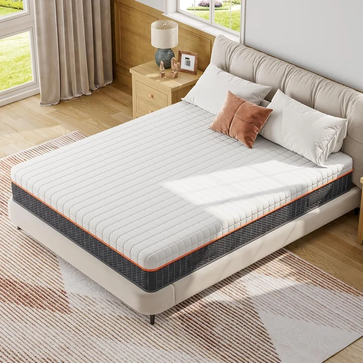 Vesgantti Matratze 140x200 cm Ergonomischer Kaltschaummatratze 7-Zonen Höhe 18cm Mittelfest mit Atmungsaktiver Bezug – Bild 1