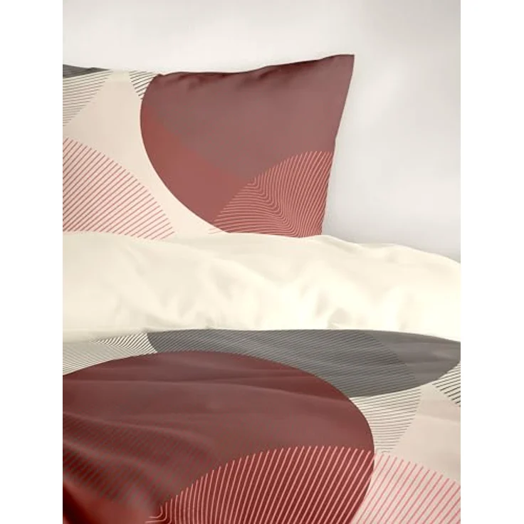 Bierbaum 6155_12 Feinbiber-Bettwäsche , Designed in Germany, 155x220 cm + 80x80 cm, kiesel – Bild 4