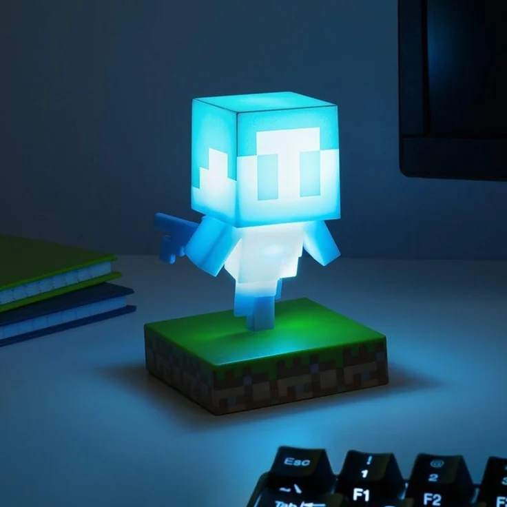 Minecraft Paladone Allay freistehende Schreibtischleuchte, Spielzimmer-Dekoration und Merchandise für Jungen und Mädchen, Nachtlicht-Geschenk, Zubehör für Spielzimmer und Schlafzimmer – Bild 5