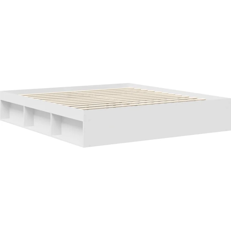 vidaXL Bettrahmen mit Kopfteil Weiß 180 x 200 cm Massives Kiefernholz 3409727 – Bild 4