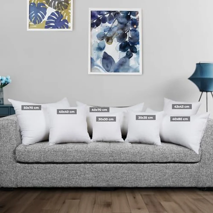 Utopia Bedding 2er Set Kissenfüllung 40x40 cm, Innenkissen Füllkissen Kopfkissen Sofakissen (Weiß) – Bild 4
