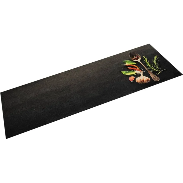 vidaXL Küchenteppich Waschbar Gewürze 45x150 cm Samt 4005611 – Bild 1