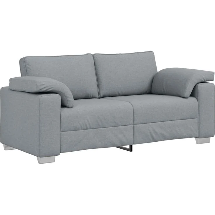 vidaXL Zweisitzer-Sofa Hellgrau 180 cm Stoff 4105227 – Bild 2