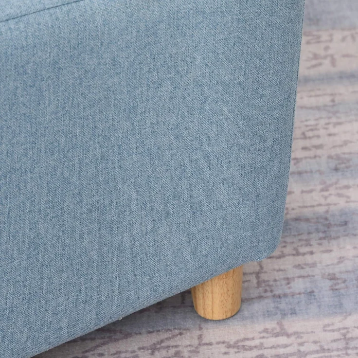 HOMCOM Kindersessel Kindersofa mit dickem Schaumstoff und dicken Sitzkissen (Liegesofa, 1-St, Kindercouch), Blau 49 x 45 x 44.5 cm – Bild 9