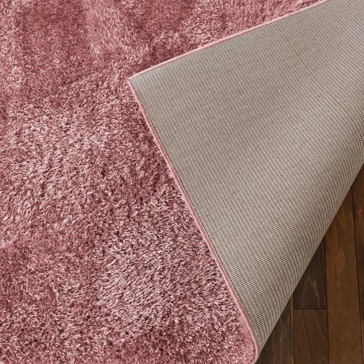 HOME DELUXE Hochflor Teppich SOFI - 110 x 60 cm Altrosa – Bild 5
