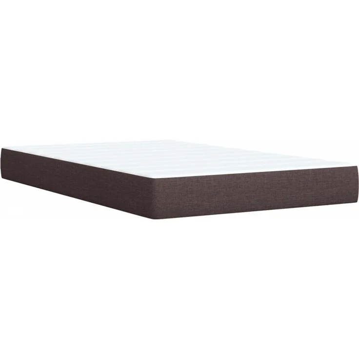vidaXL Boxspringbett mit Matratze Dunkelbraun 120x190 cm Stoff 3289691 – Bild 10