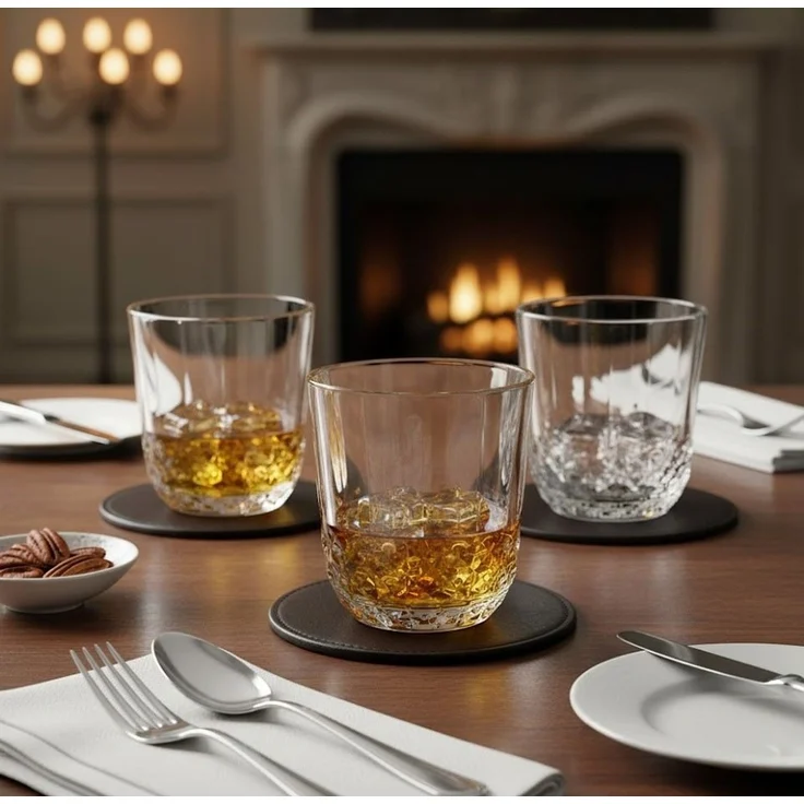 Hermia Concept 'PB-52760' Whiskygläser-Set (6-teilig), Transparent, 9,4 x 9,4 x 9 cm, 320 ml – Bild 1