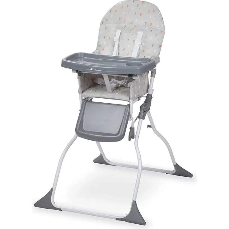 Bebeconfort Keeny Hochstuhl, Easy Transport Hochstuhl, 6 Monate bis 3 Jahre, bis 15 kg, Warm Grey