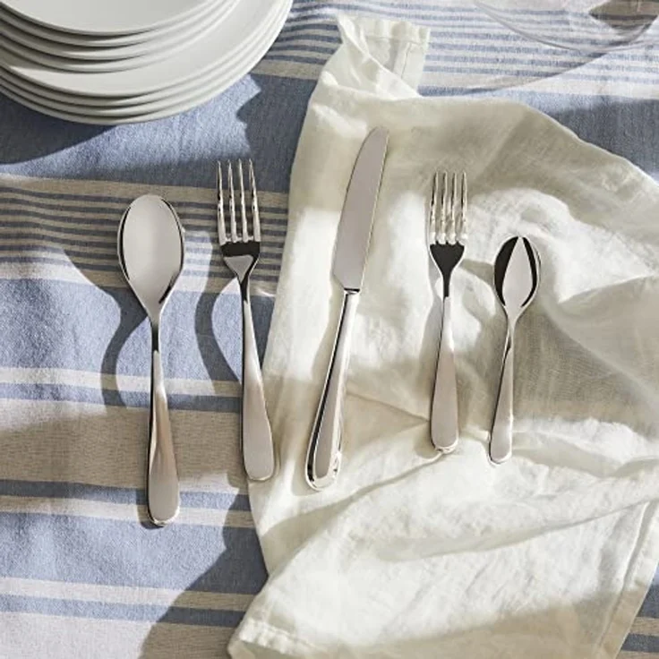 Alessi 6 Stück Tafelmesser Nuovo Milano glänzend – Bild 5