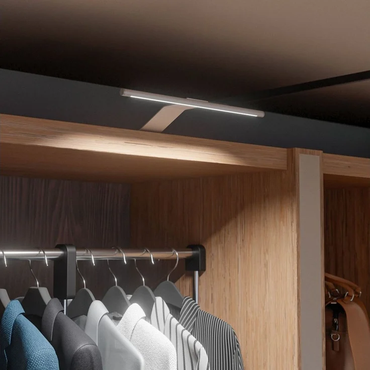 kalb Aufbauleuchte LED Aufbauleuchte 340x170 mm Schrankleuchte 12VDC silbergrau flach 4W – Bild 2