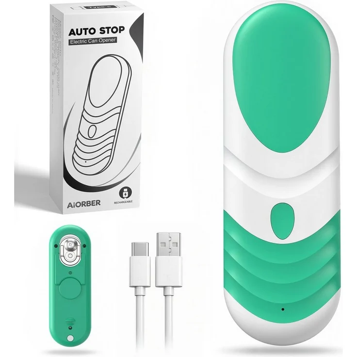 BBWL Elektrischer Dosenöffner freihändig, USB-C wiederaufladbar, für runde/ovale/eckige Dosen, sicher & hygienisch, automatische Abschaltung – Bild 1